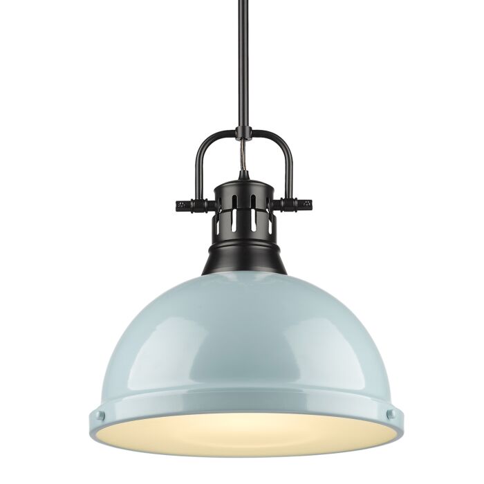 Golden Duncan 15 Inch Pendant Light in Black