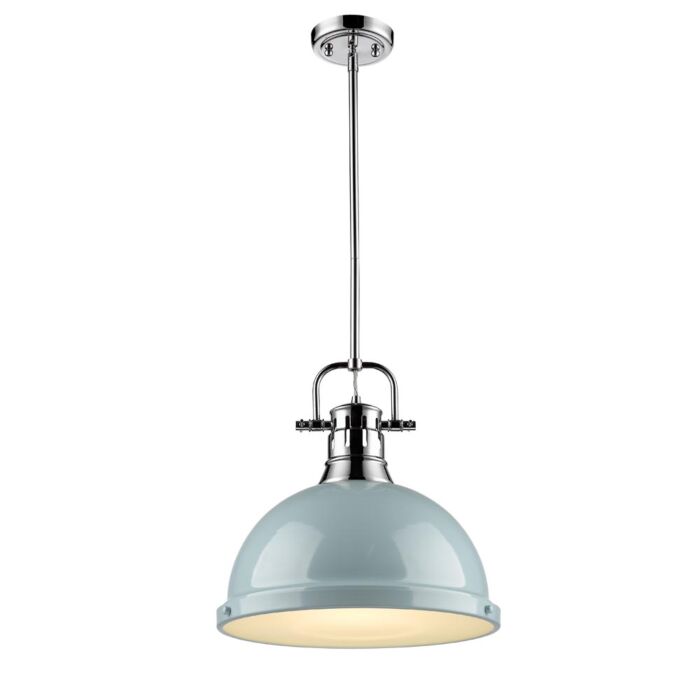 Golden Duncan 15 Inch Pendant Light in Chrome
