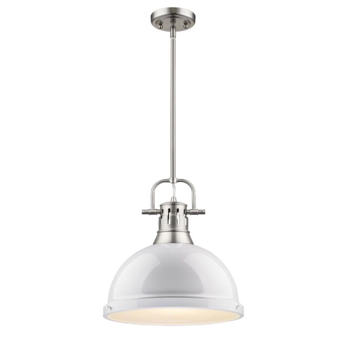 Golden Duncan 15 Inch Pendant Light in Pewter