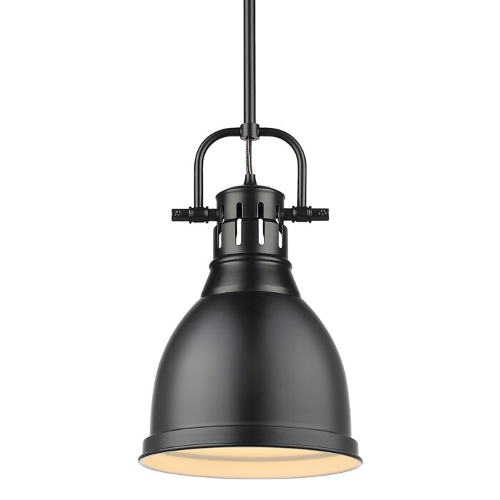 Golden Duncan 14 Inch Mini Pendant in Black