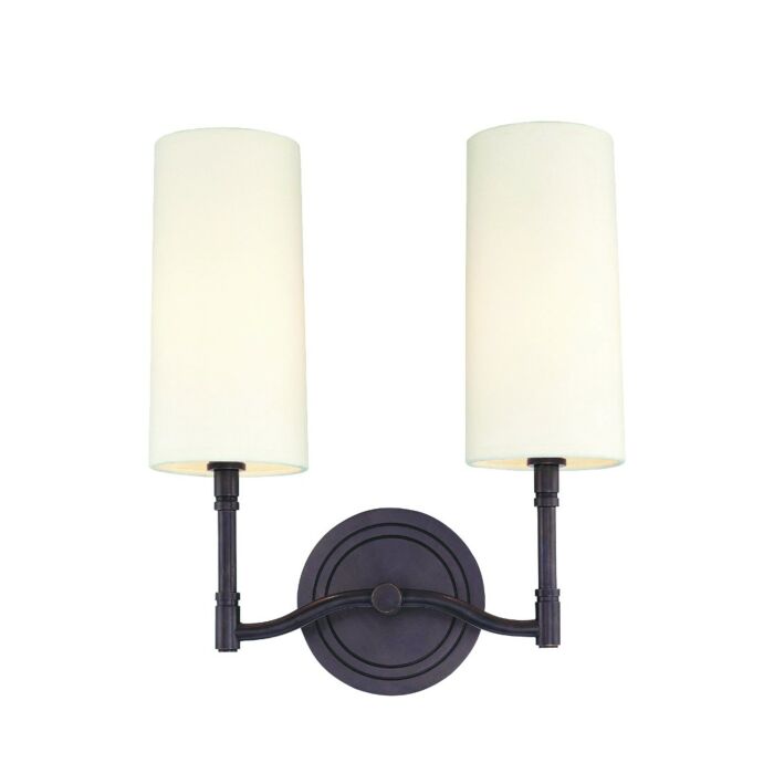 Hudson Valley Dillon 2 Light 14 Inch Wall Sconce in Old Bronze