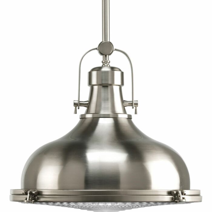 Fresnel Pendant 1-Light Pendant in Brushed Nickel