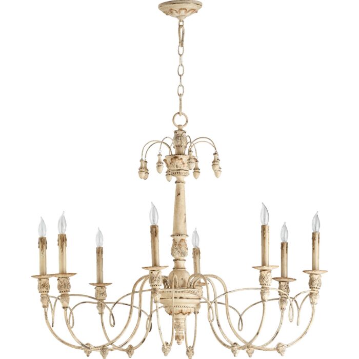Eight Light Chandelier by Quorum