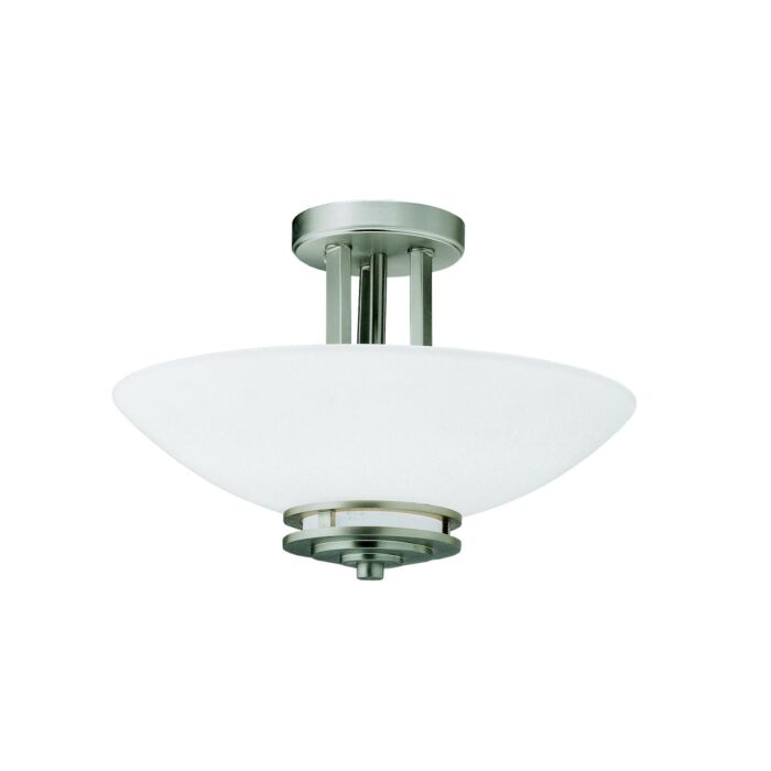 Kichler Hendrik 2 Light Semi Flush in Brushed Nickel
