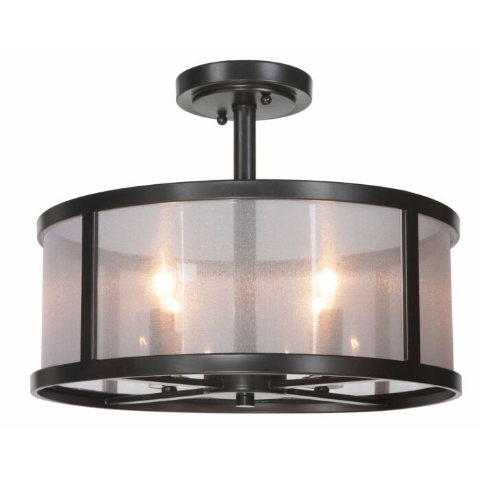 Craftmade Danbury 4 Light 18 Inch Ceiling Light in Matte Black