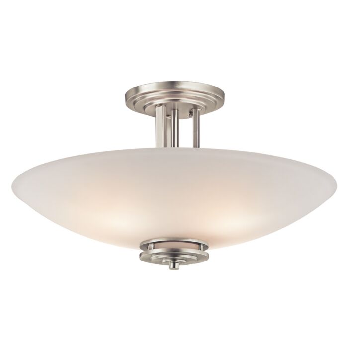 Kichler Hendrik 4 Light Ceiling Light in Brushed Nickel