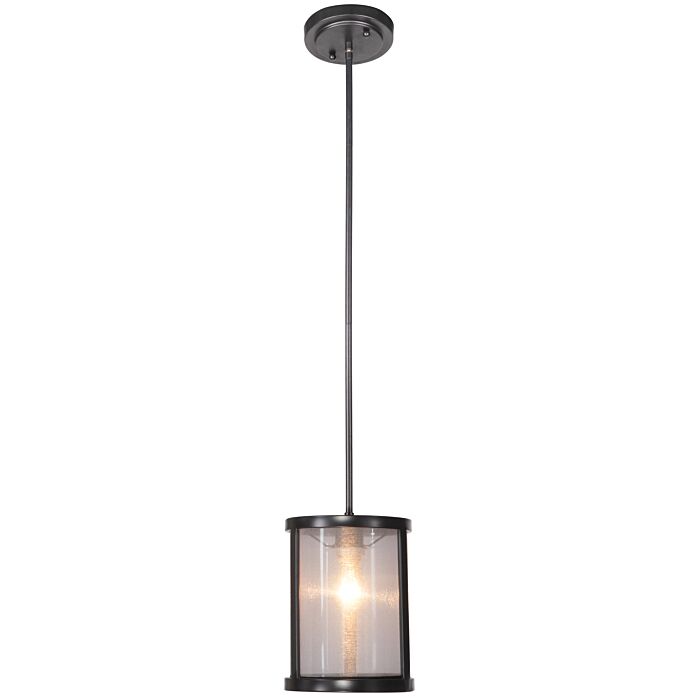 Craftmade Danbury 8 Inch Mini Pendant in Matte Black