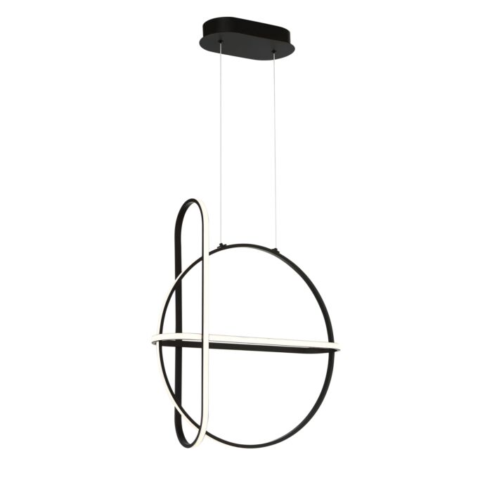 Eurofase Berkley 1 Light Chandelier in Black