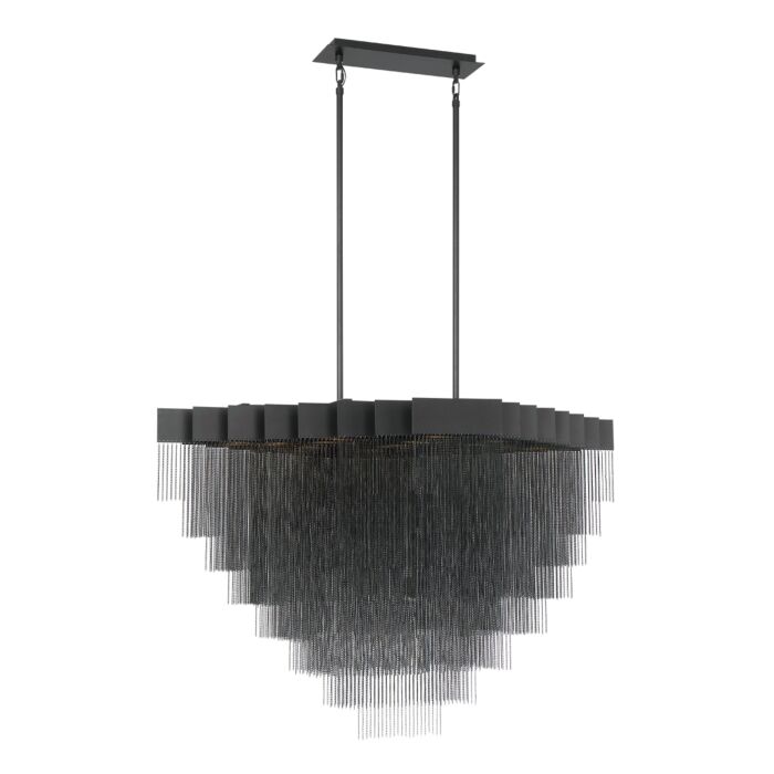 Eurofase Bloomfield 22 Light Chandelier in Black