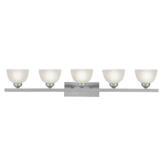 Somerset 5-Light Bathroom Vanity Light in Brushed Nickel