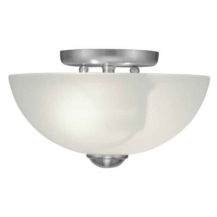Somerset 2-Light Ceiling Mount in Brushed Nickel