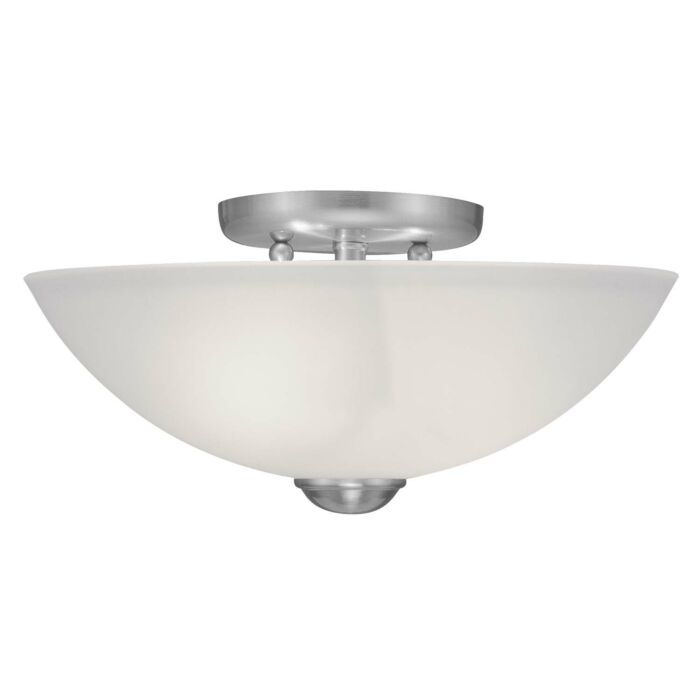 Somerset 2-Light Ceiling Mount in Brushed Nickel