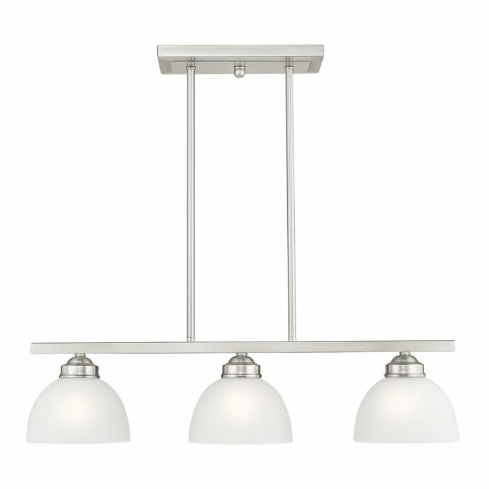 Somerset 3-Light Island Pendant in Brushed Nickel
