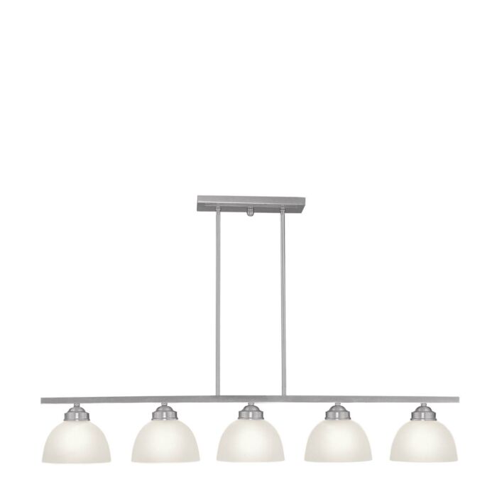 Somerset 5-Light Island Pendant in Brushed Nickel