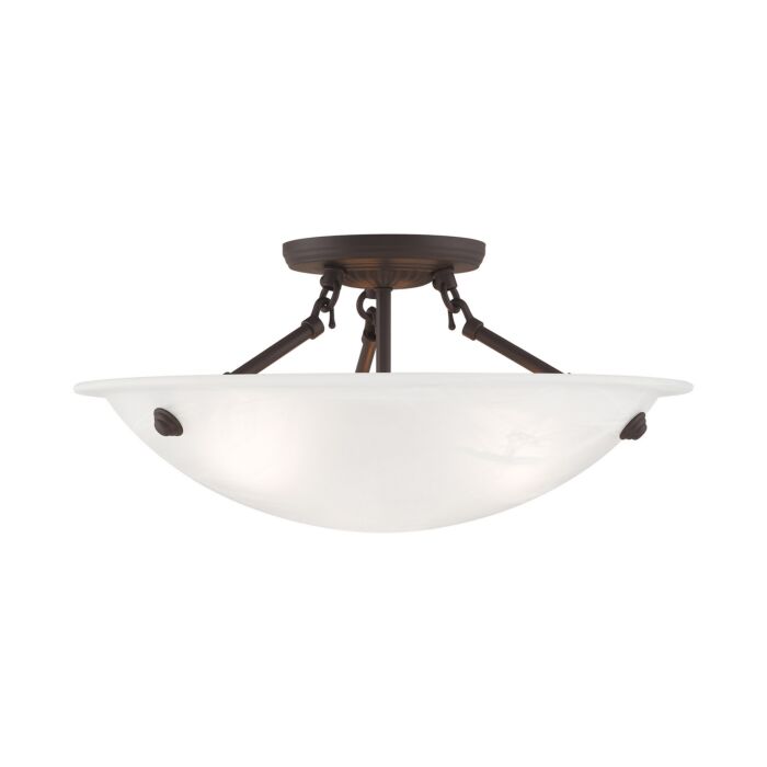 Oasis 3-Light Ceiling Mount in Bronze