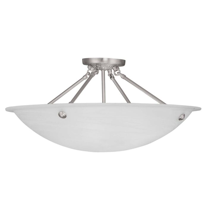 Oasis 4-Light Ceiling Mount in Brushed Nickel
