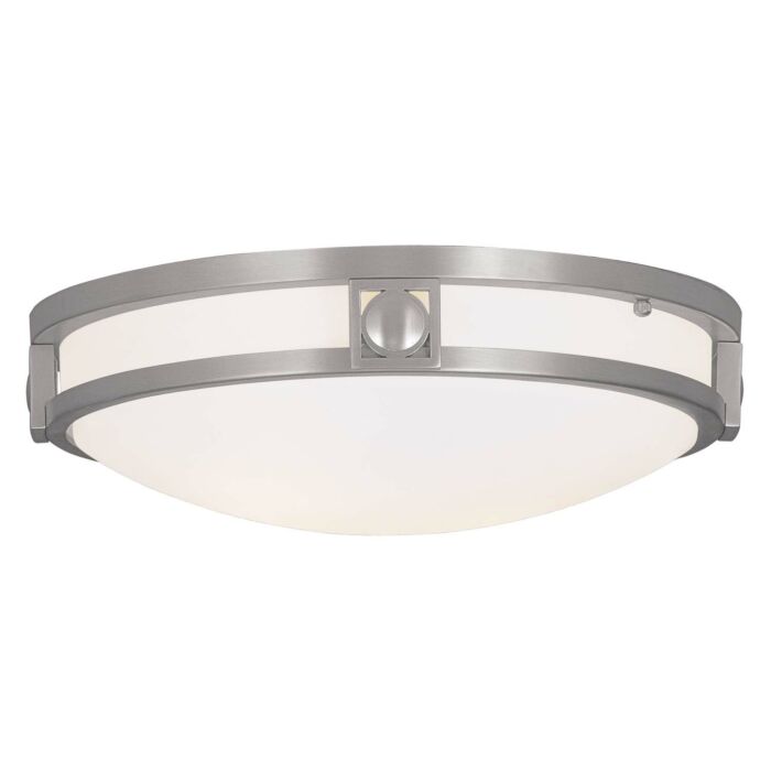 Titania 2-Light Ceiling Mount in Brushed Nickel