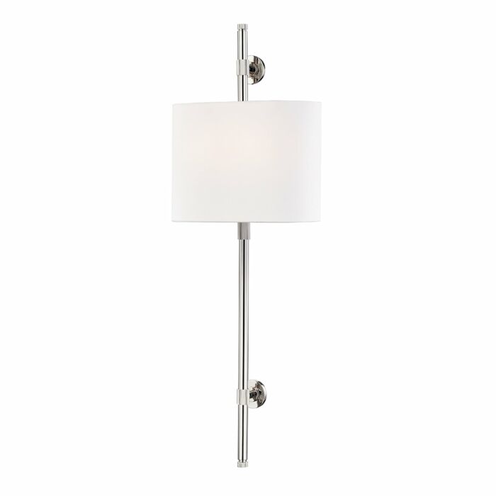 Hudson Valley Bowery Wall Sconce in Polished Nickel