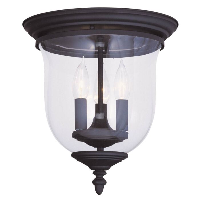Legacy 3-Light Ceiling Mount in Black