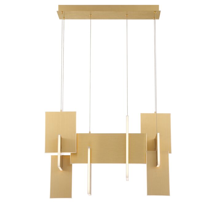 Eurofase Coburg 1 Light Chandelier in Gold