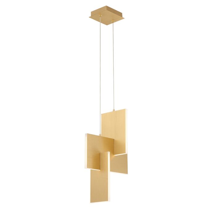 Eurofase Coburg 1 Light Pendant in Gold