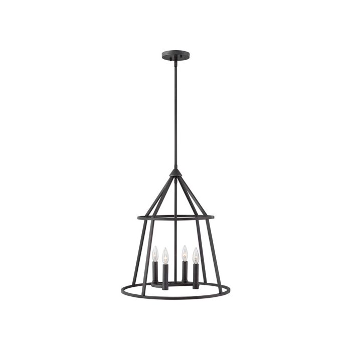 Hinkley Middleton 4 Light Stem Hung Pendant in Graphite Bronze