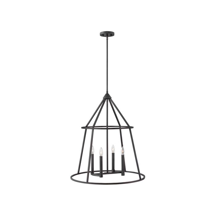 Hinkley Middleton 4 Light Stem Hung Pendant in Graphite Bronze