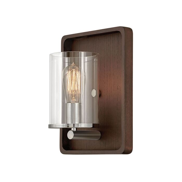 Hinkley Eton 12 Inch Wall Sconce in Dark Walnut