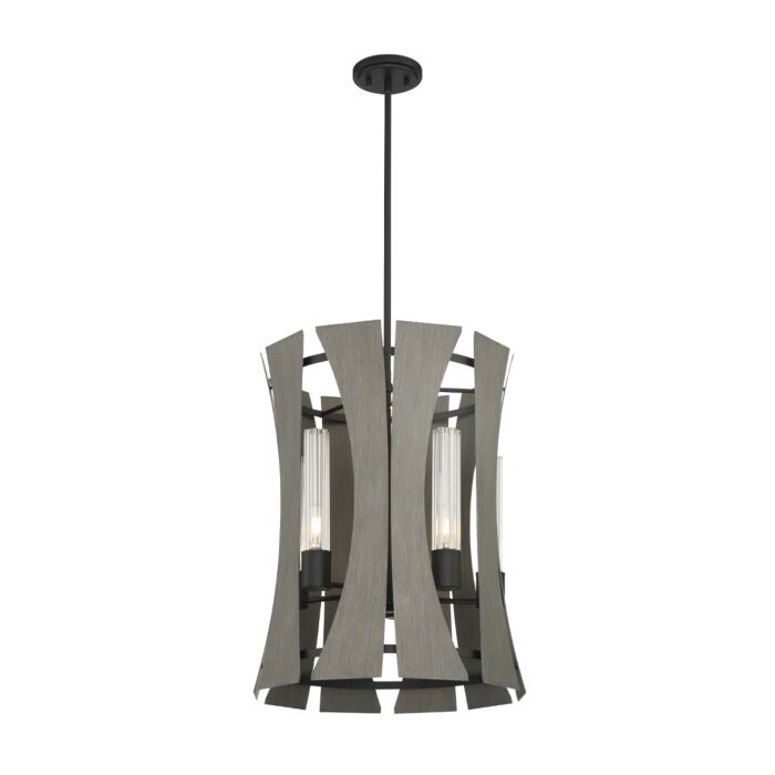 Eurofase Pennino 5 Light Chandelier in Black