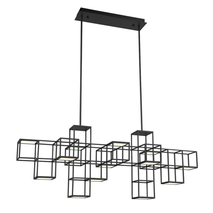 Eurofase Ferro 1 Light Chandelier in Black