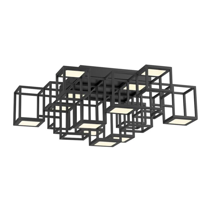Eurofase Ferro 1 Light Ceiling Light in Black