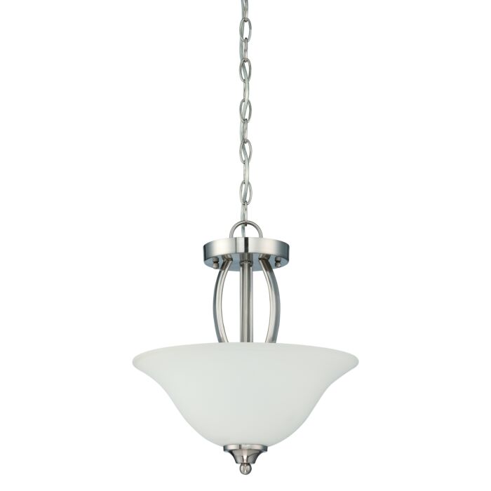 Craftmade Northlake 2 Light 14 Inch Ceiling Light in Satin Nickel