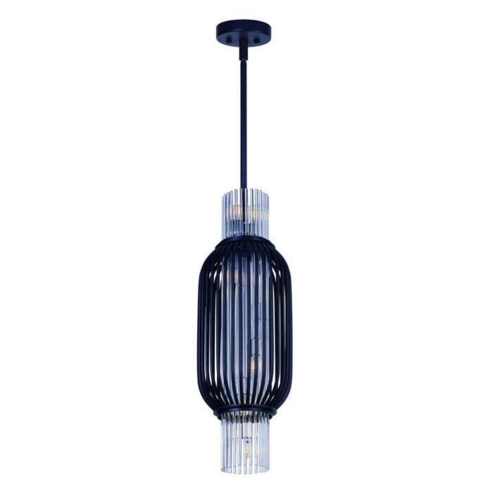 Maxim Lighting Aviary 9 Inch 8 Light Clear Pendant in Anthracite