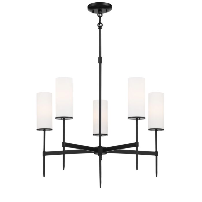 Minka Lavery 5 Light Transitional Chandelier in Coal