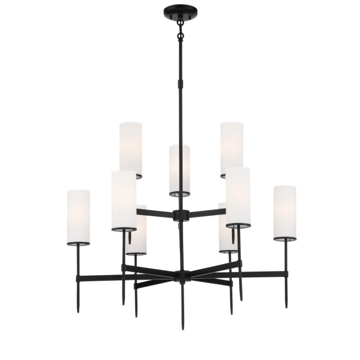 Minka Lavery 9 Light Transitional Chandelier in Coal