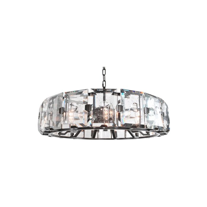 Kalco Giada 9 Light Pendant Light in Dark Bronze