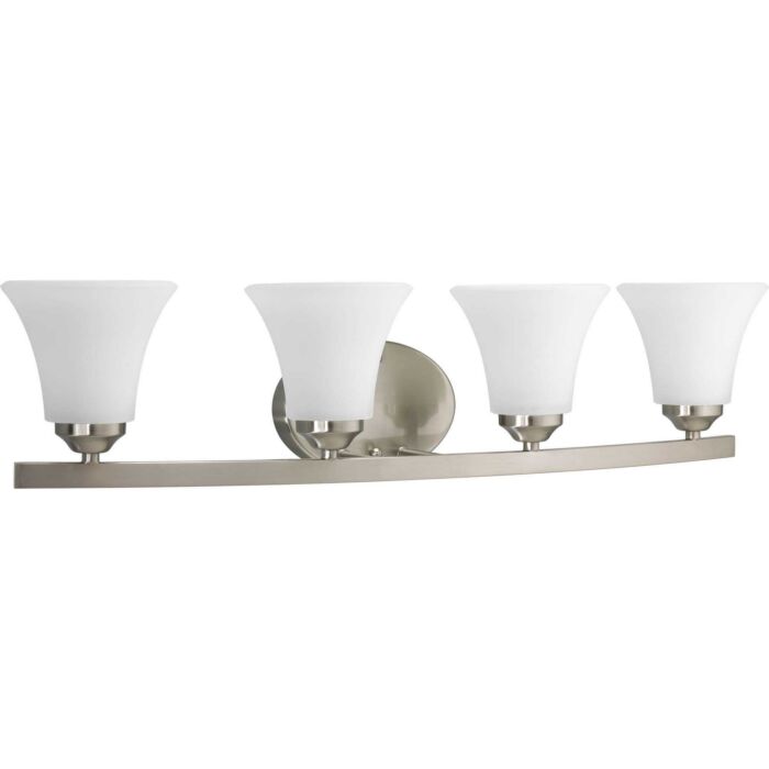 Adorn 4-Light Bathroom Vanity Light Bracket in Brushed Nickel