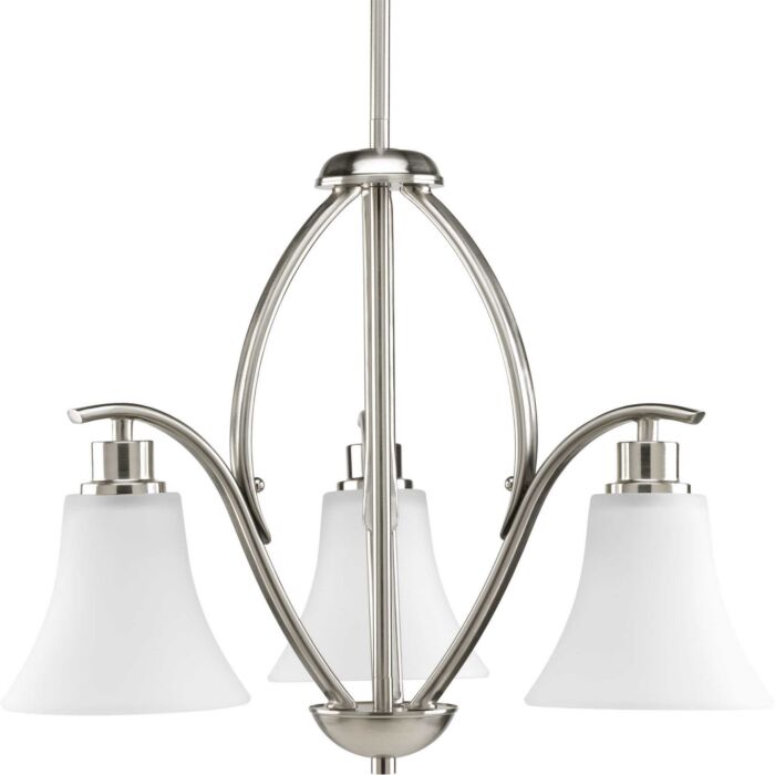 Joy 3-Light Chandelier in Brushed Nickel