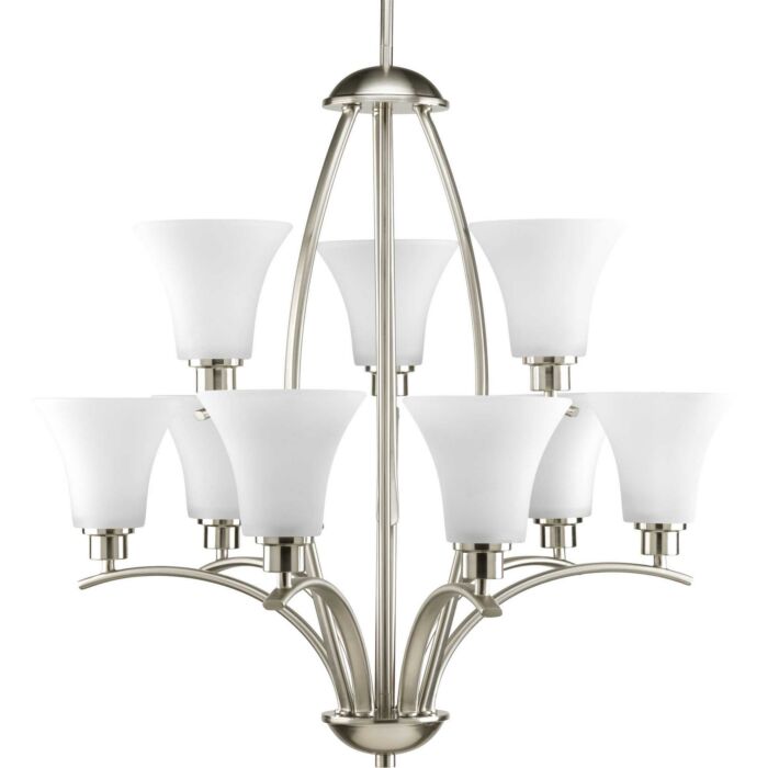 Joy 9-Light Chandelier in Brushed Nickel