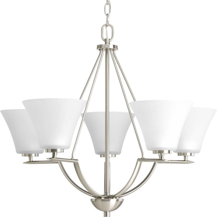 Bravo 5-Light Chandelier in Brushed Nickel