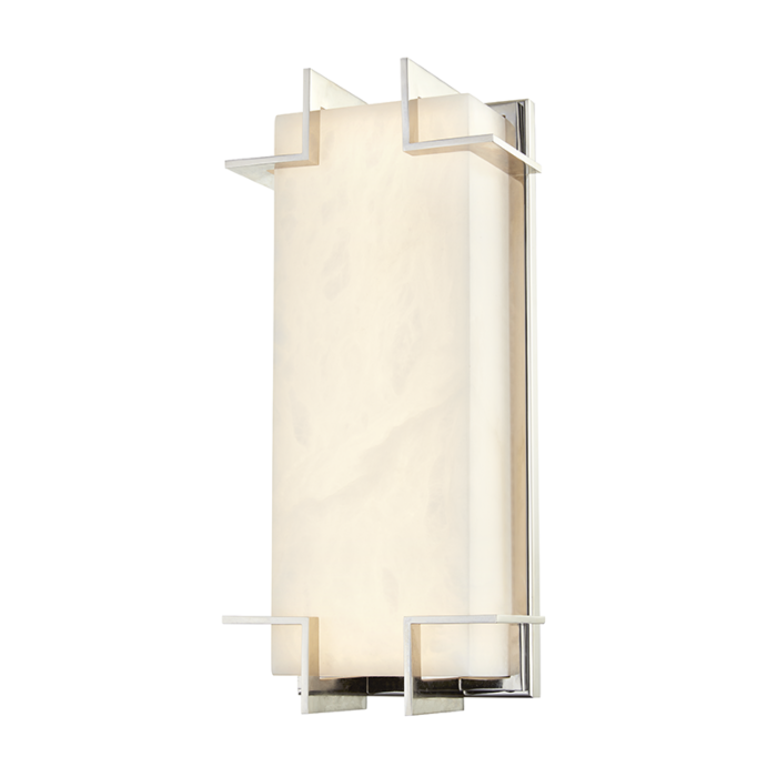 Hudson Valley Delmar 15 Inch Wall Sconce in Polished Nickel