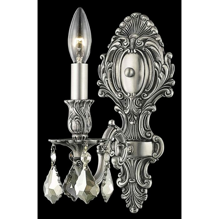Monarch 1-Light Wall Sconce in Pewter