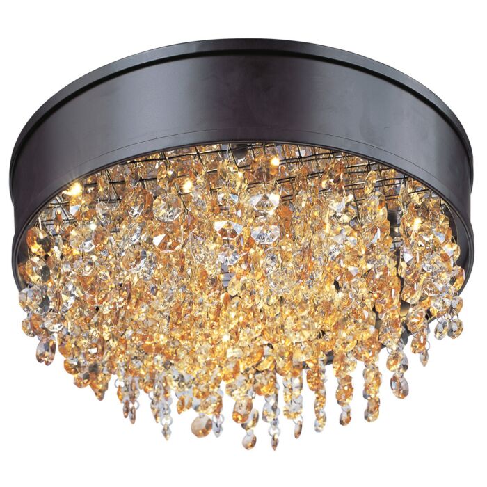 Maxim Mystic LED Scotch Crystal Ceiling Light in Bronze