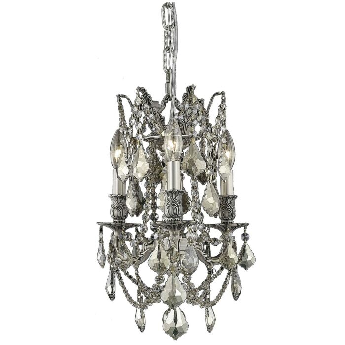 Rosalia 3-Light Pendant in Pewter