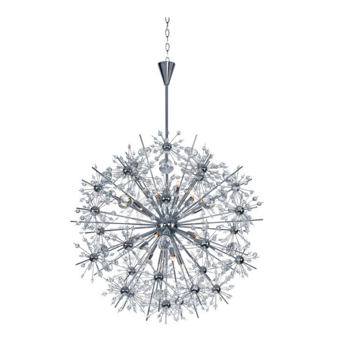 Maxim Lighting Starfire 32 Inch 18 Light Chandelier in Polished Chrome