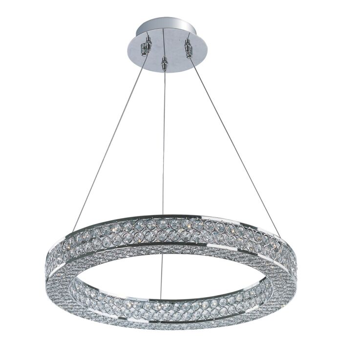 Maxim Lighting Eternity 19.5 Inch LED Entry Foyer Pendant in Polished Chrome