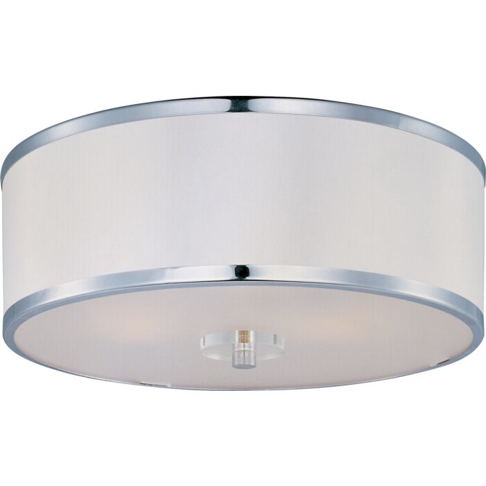 Maxim Lighting Metro 3 Light Flush Mount in Polished Chrome