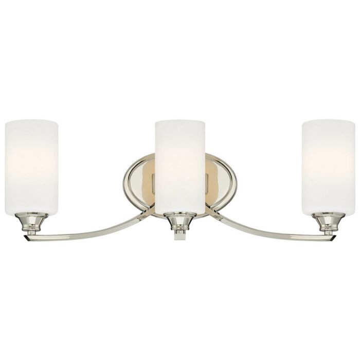 Minka Lavery Tilbury 3 Light Bathroom Vanity Light in Polished Nickel