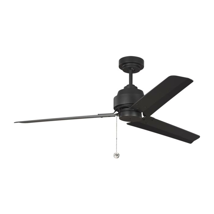 Monte Carlo Arcade 54 Inch Indoor Ceiling Fan in Midnight Black