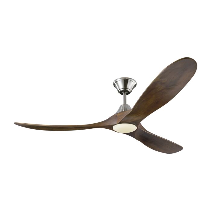 Monte Carlo Maverick LED 60 Inch Indoor Ceiling Fan in Brushed Steel